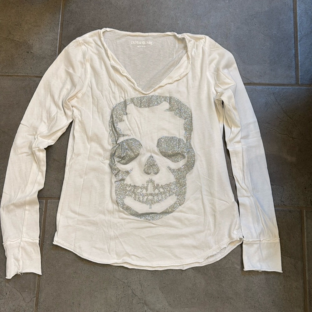 Zadig & Voltaire Iconic skull logo tee size S